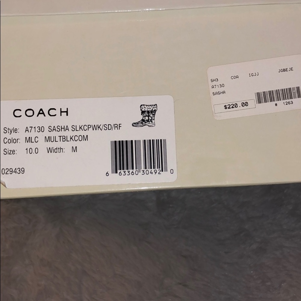 Coach Sasha boots